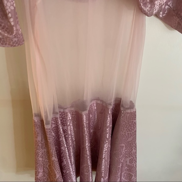 • VINTAGE 80s mauve silky Dress by Move-Jazz • - Picture 7 of 16